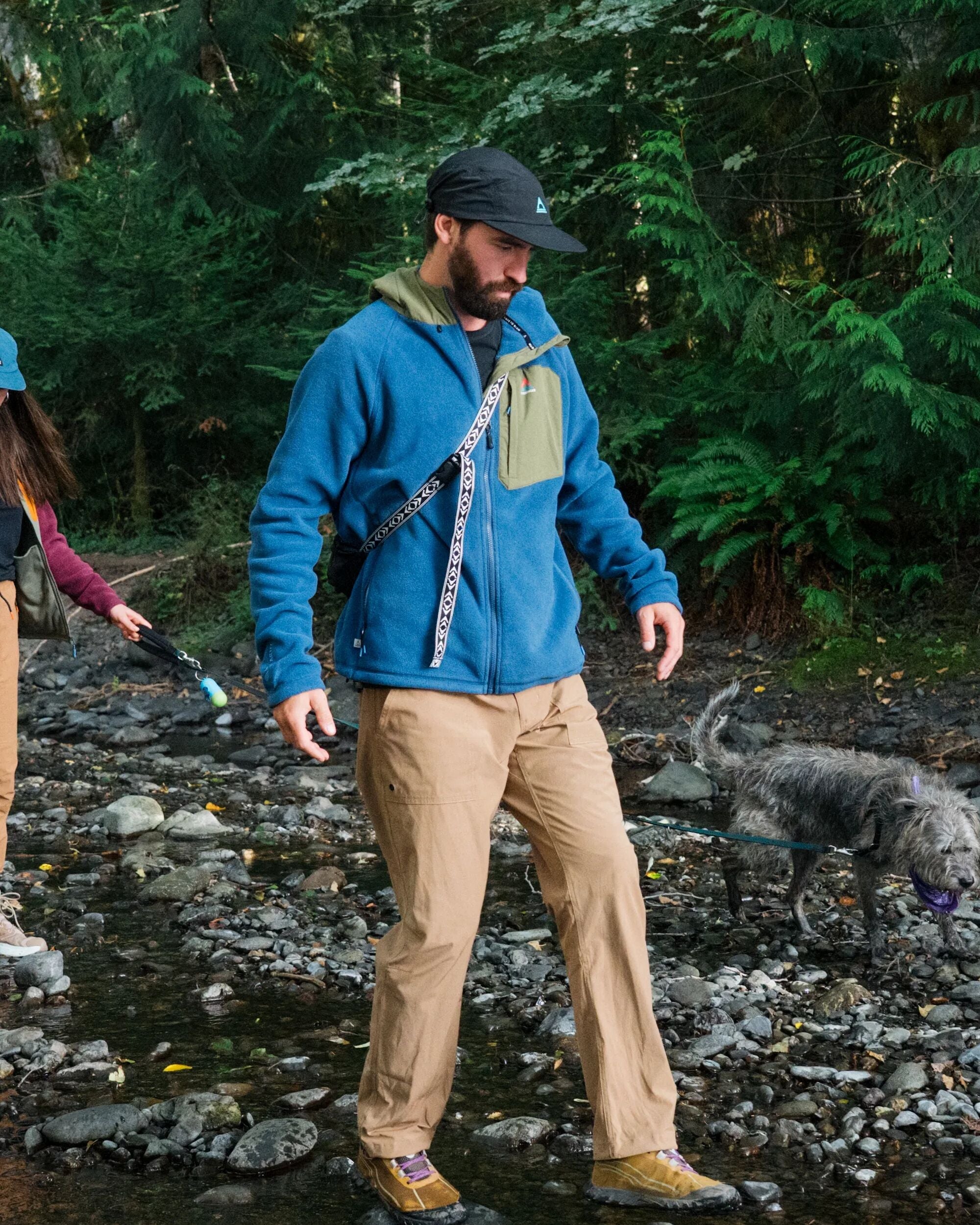 Sierrascape Men's Recycled Polartec® Fleece Hoodie - Dark Denim - 