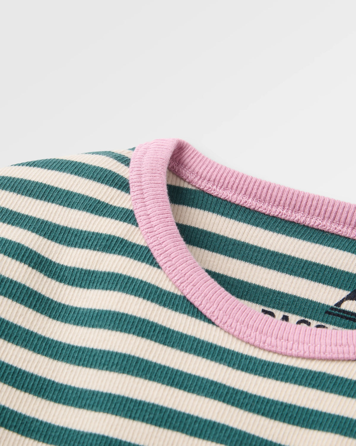 Out There Ribbed LS T-Shirt - Mediterranean - Flatlay