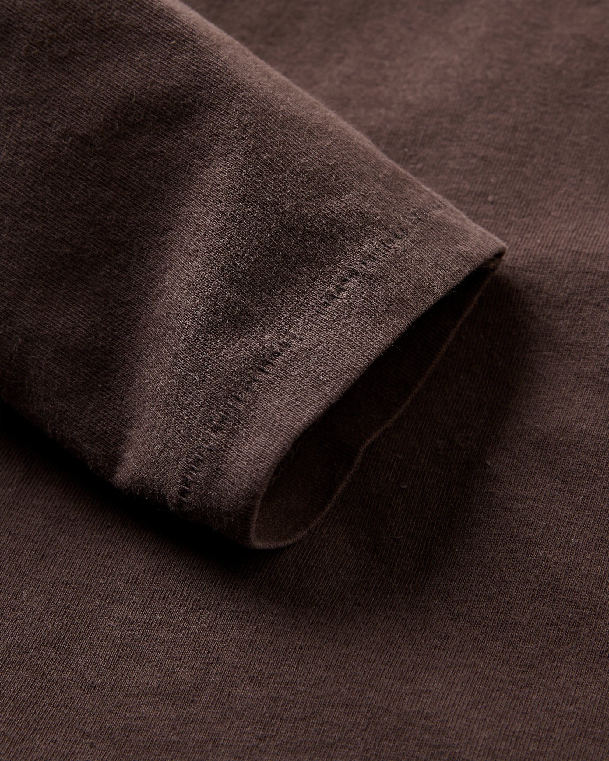 Escapism Recycled LS T-Shirt - Espresso - Flatlay