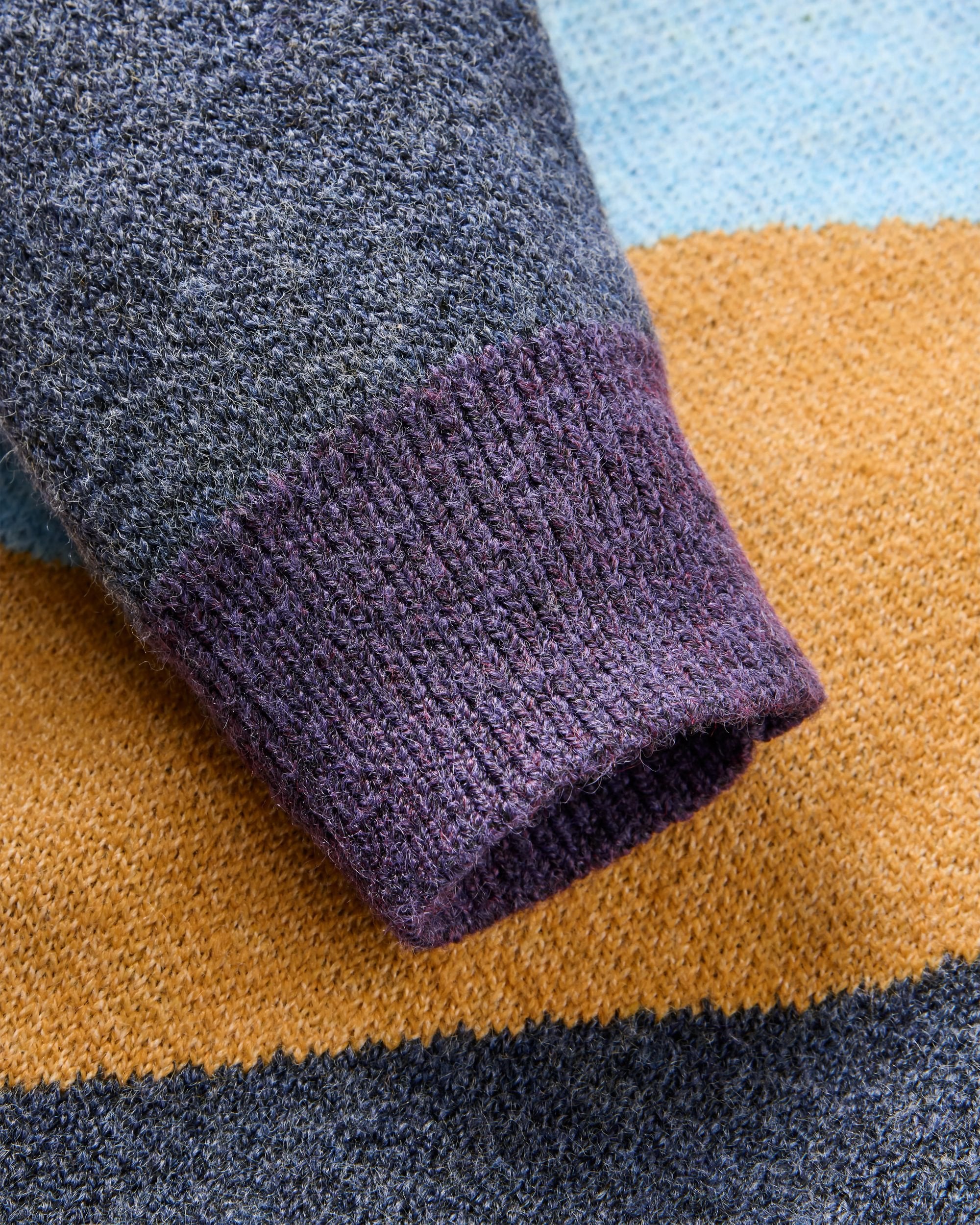 Scenic Recycled Knitted Jumper - Scenic Deep Plum - Flatlay