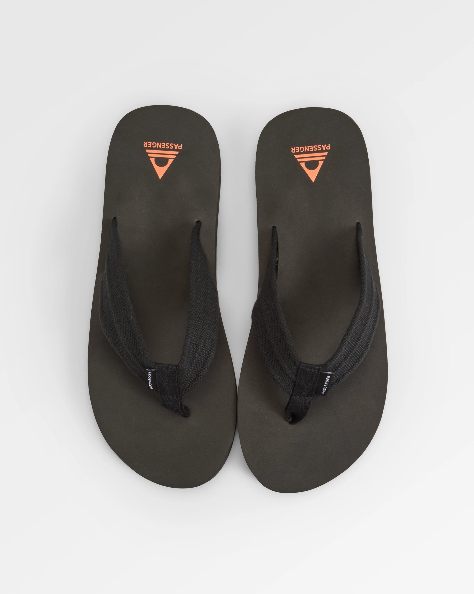 Santos Flip Flop - Black - Flatlay