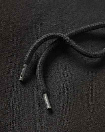 Roam Wild Recycled Cotton Hoodie - Black - Flatlay