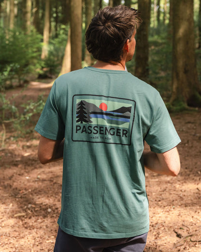 Roamer Recycled Cotton T-Shirt - Deep Ocean - Lifestyle