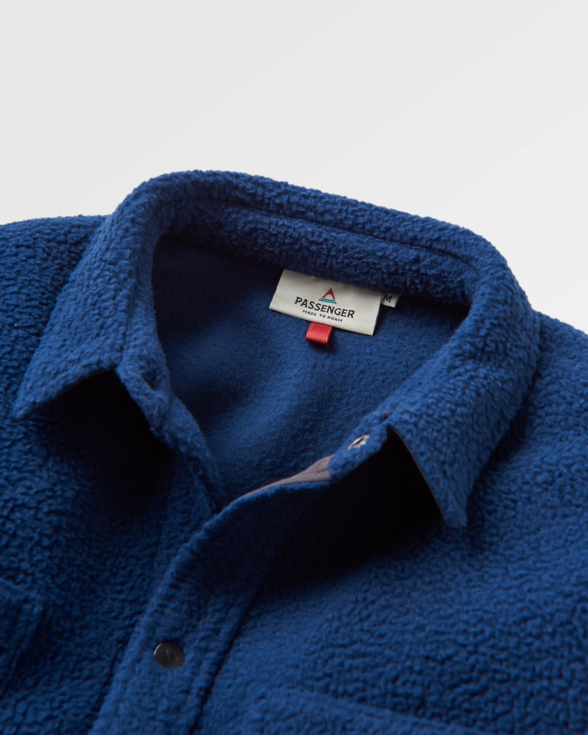 Backcountry Recycled Sherpa Fleece Shirt - Rich Navy - Flatlay