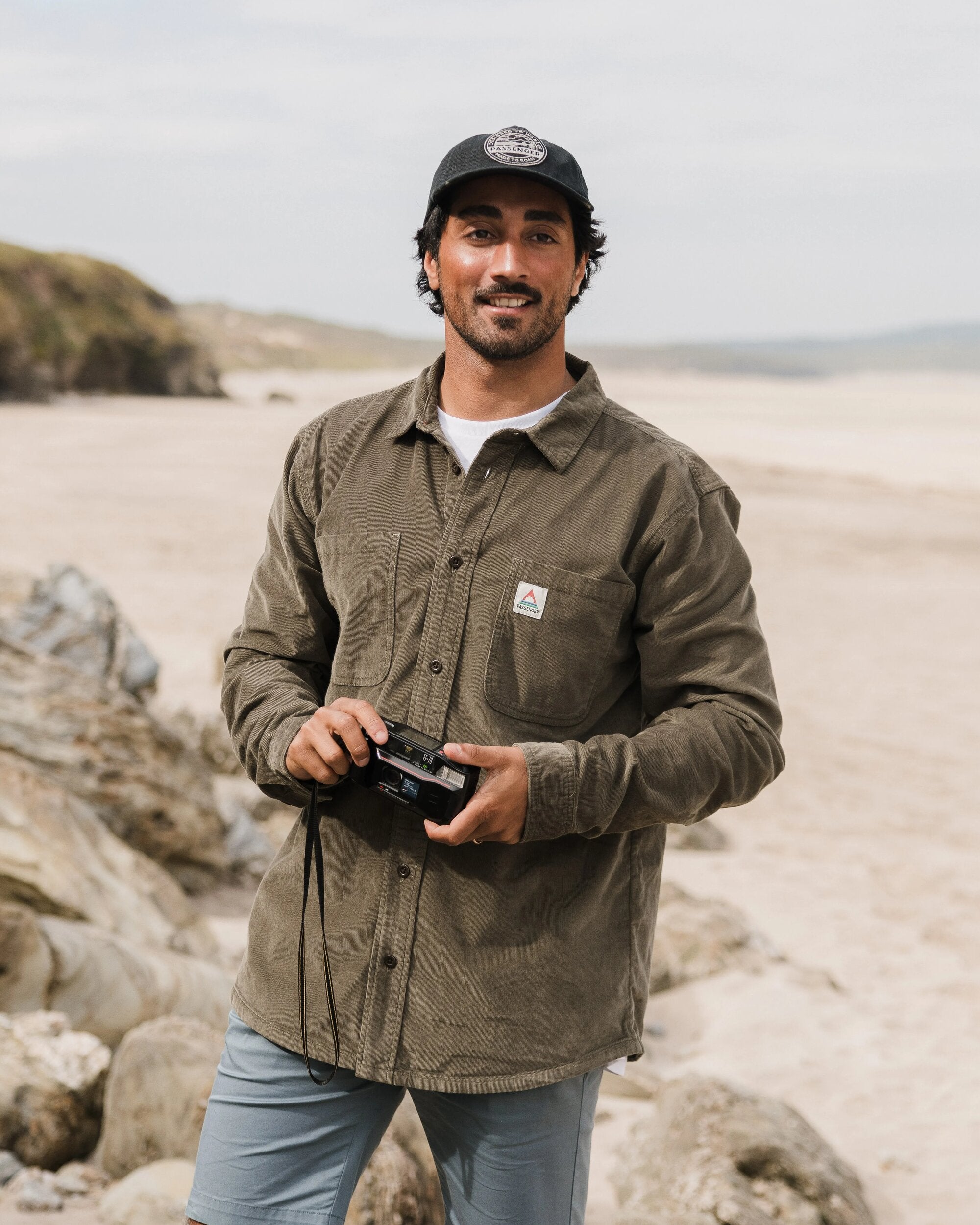 Backcountry Cord Light Shirt - Dusty Olive - Lifestyle