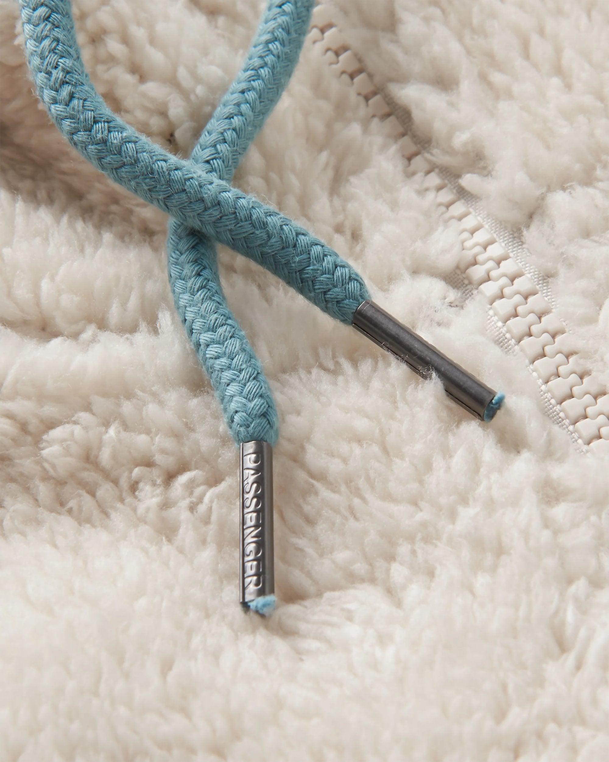 Nestling Recycled Polar-Lined Sherpa Fleece - Deep Plum - Flatlay