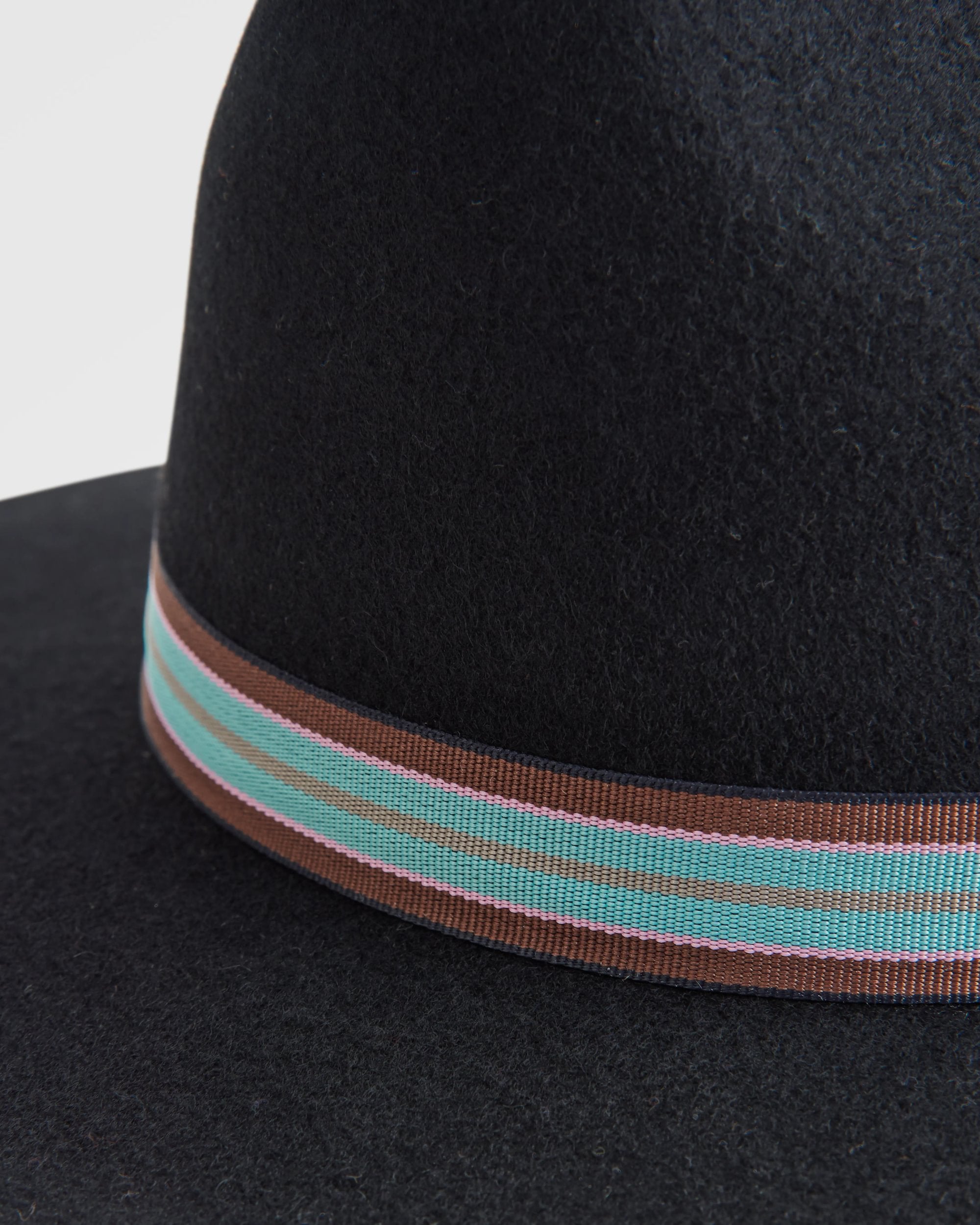 Outback Fedora - Black - Flatlay