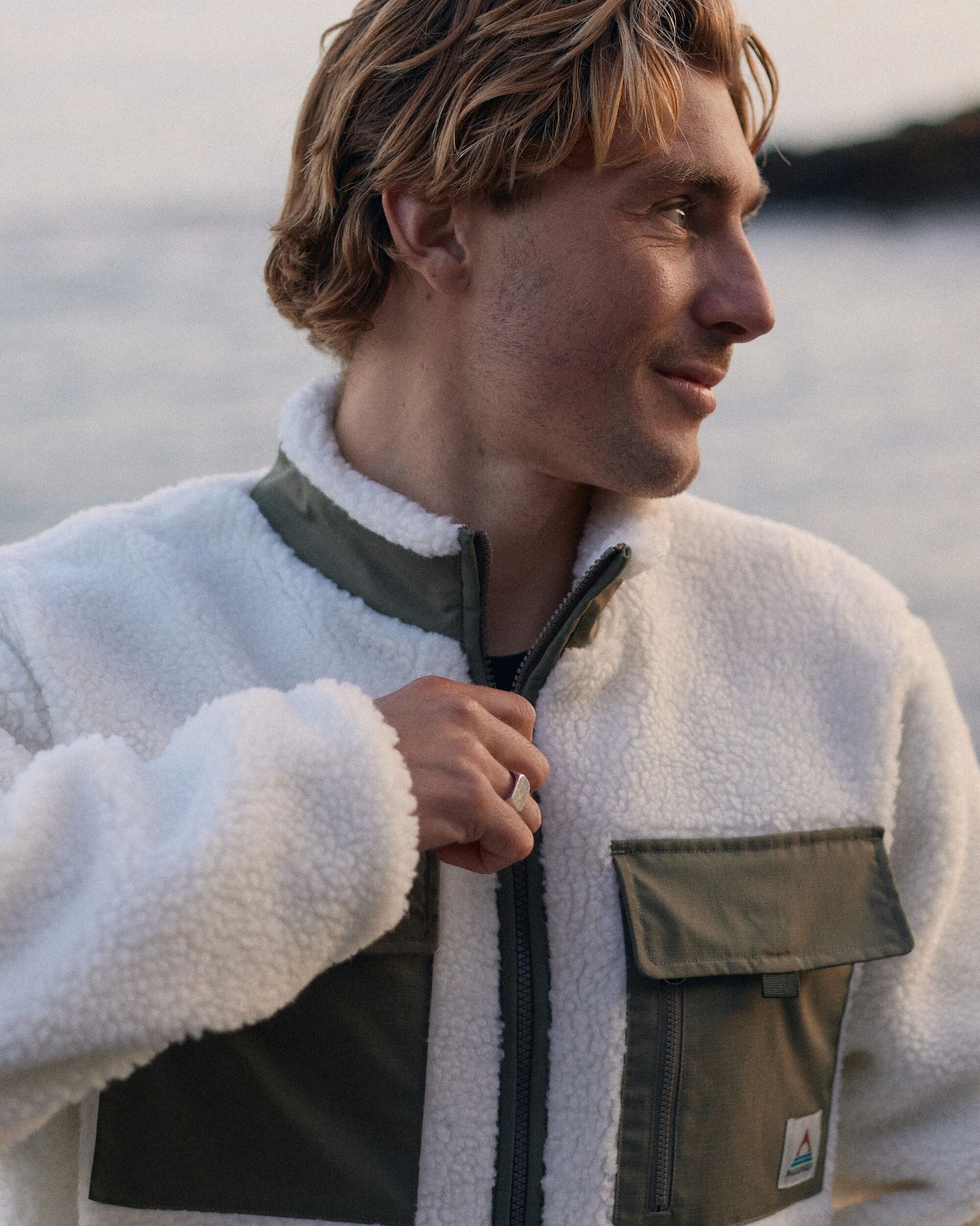 Valiant Deep-Pile Sherpa Fleece - Off White - Lifestyle