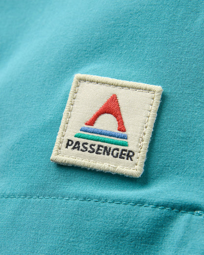 Traveller Organic All Purpose Short 2.0 - Ocean Teal - Flatlay