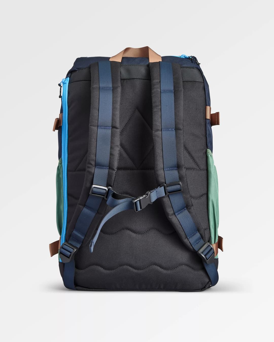 Boondocker Recycled 26L Backpack - Deep Navy/Laurel Green - Flatlay