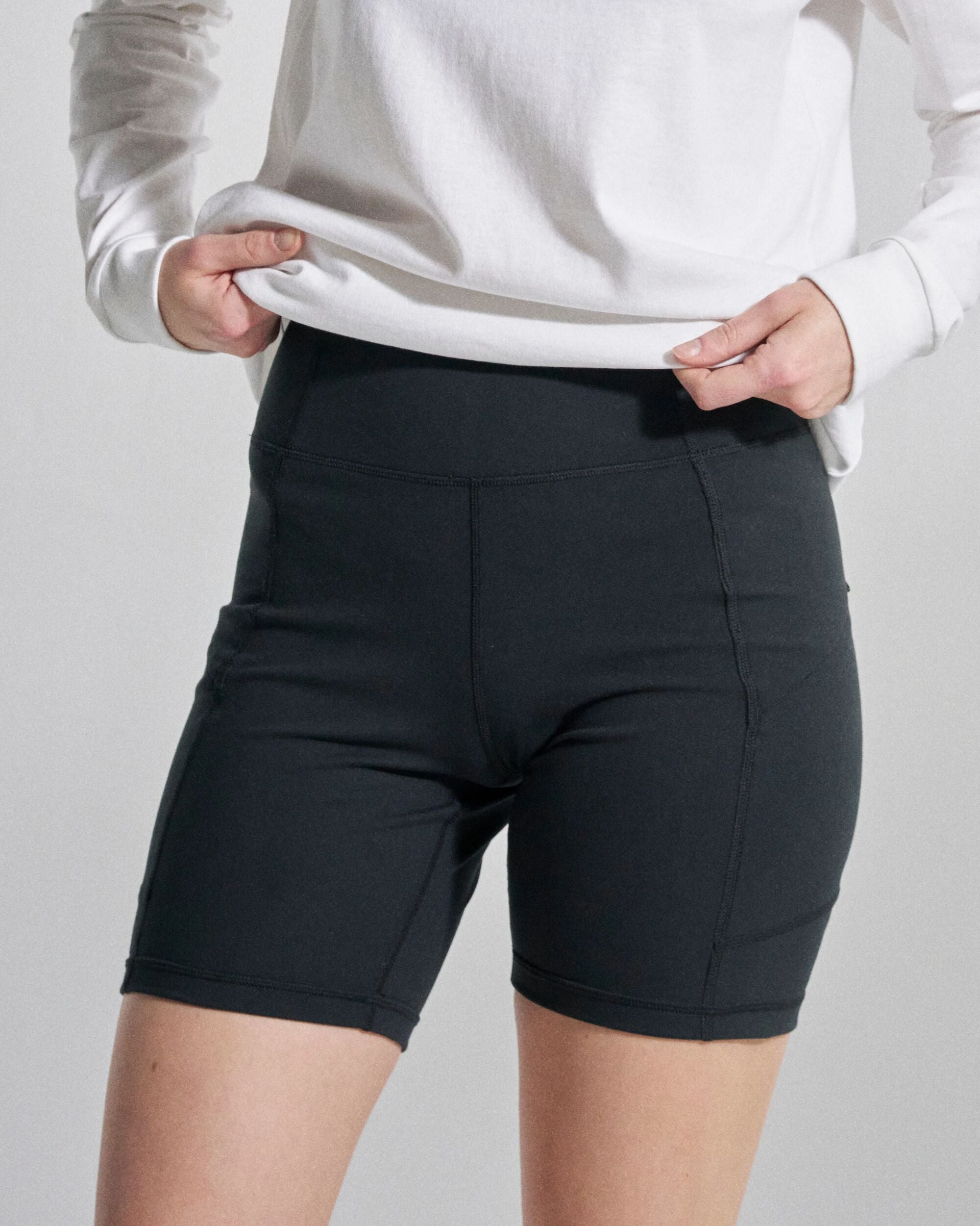 Womens Solscape Active Short - Black - Studio Model