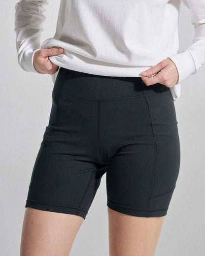 Womens Solscape Active Short - Black - Studio Model