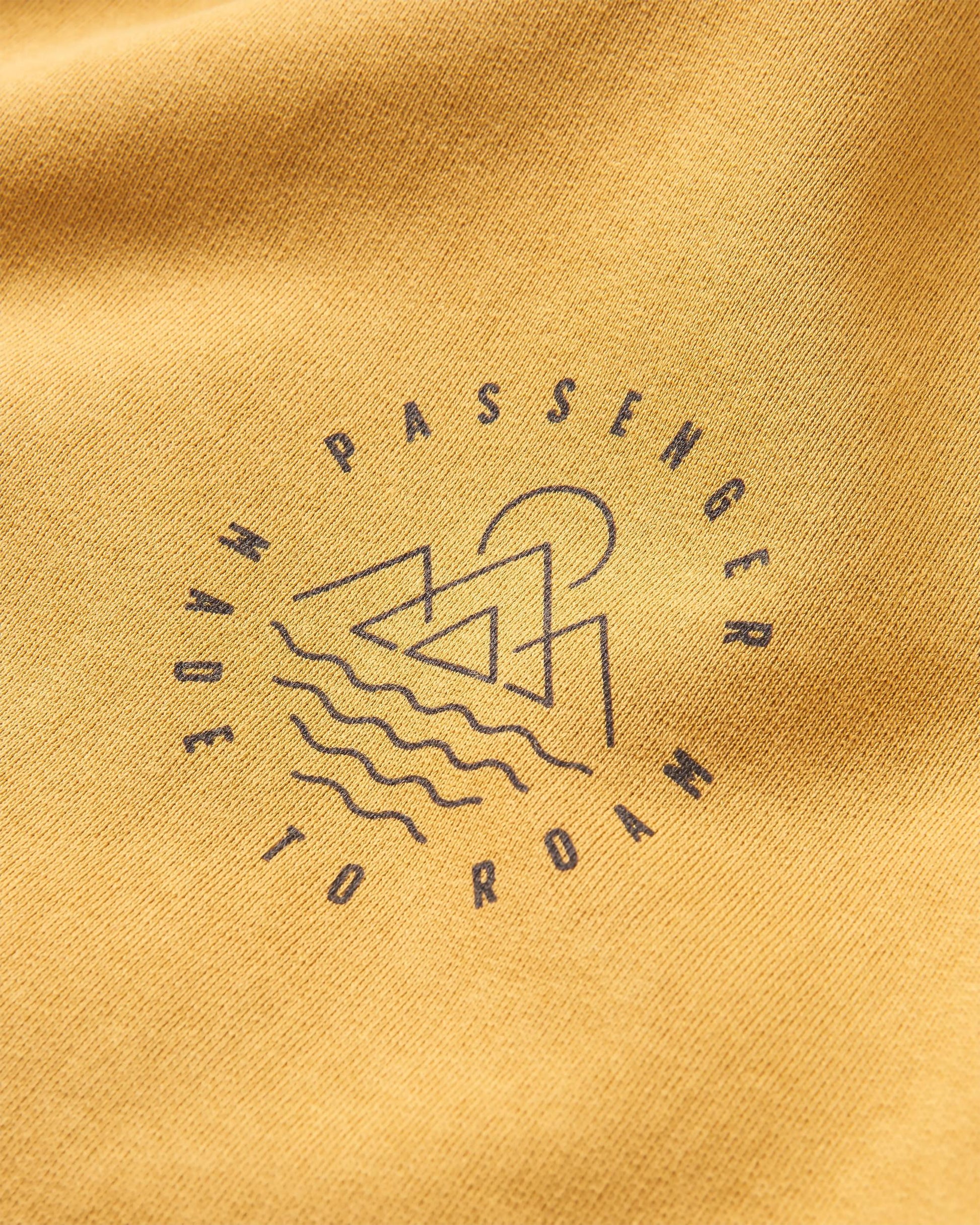 Escapism Sweatshirt - Mustard Gold - Flatlay