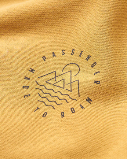 Escapism Sweatshirt - Mustard Gold - Flatlay