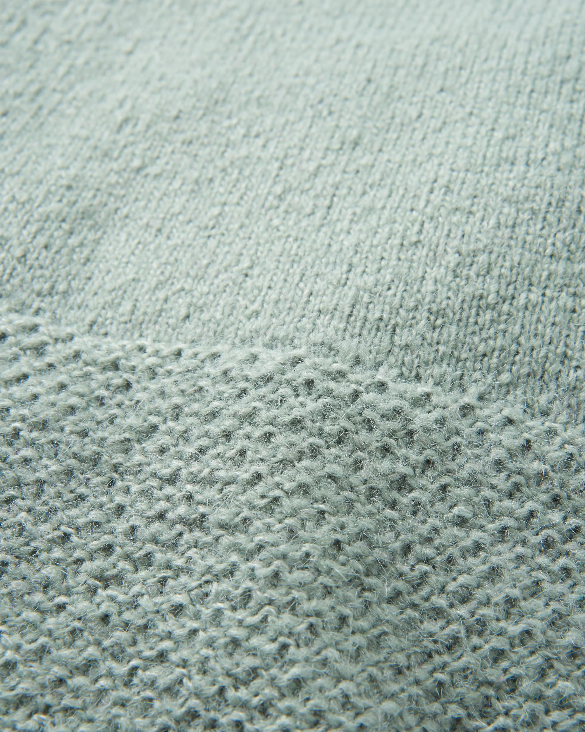 Cove Recycled Knitted Jumper - Pistachio - Flatlay