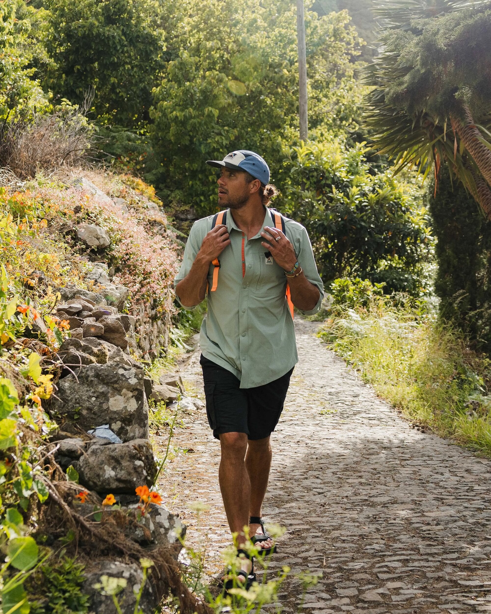 Traveller Stretch Shirt - Pistachio - Lifestyle