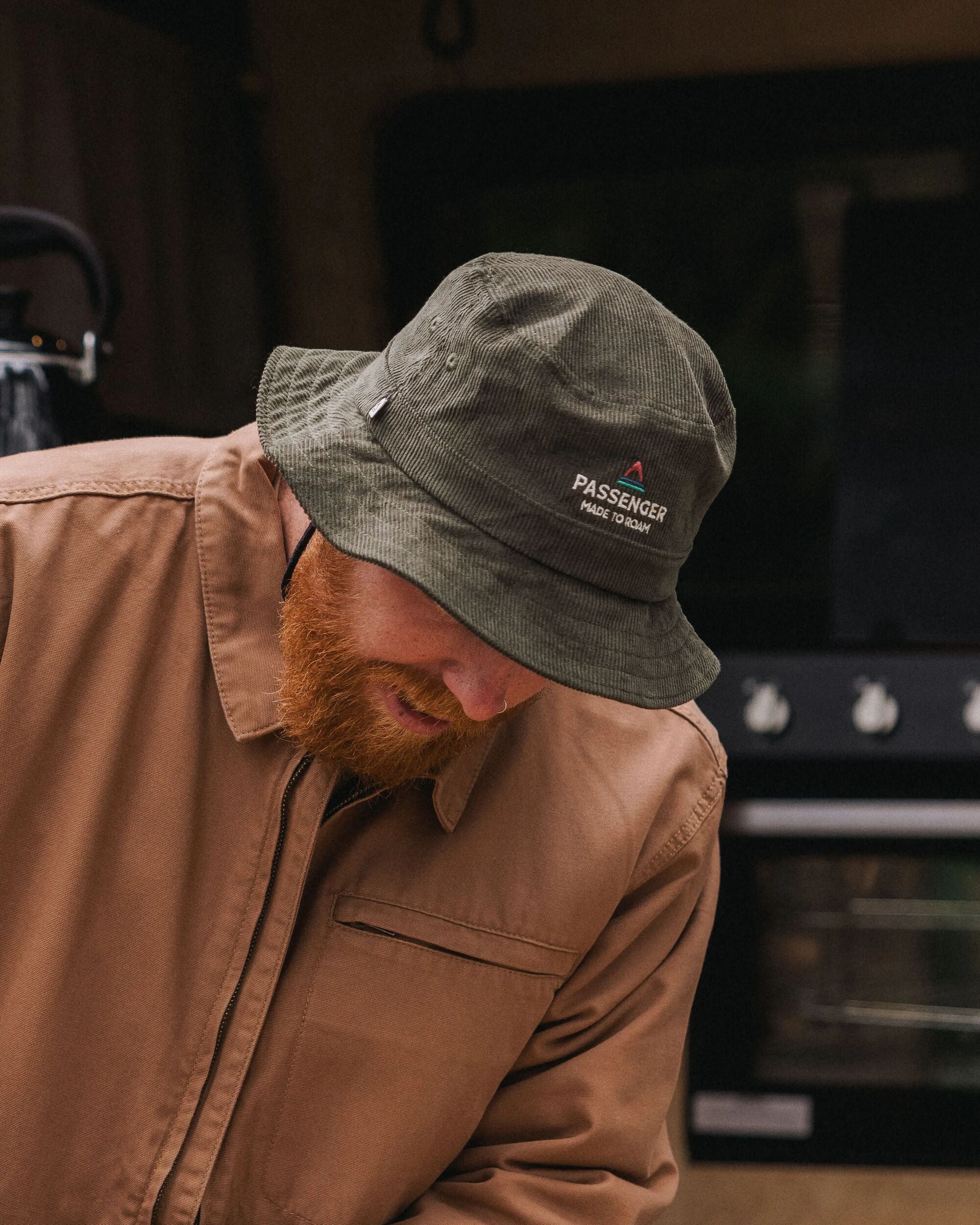 Forest Recycled Cord Bucket Hat - Khaki - Lifestyle - Male