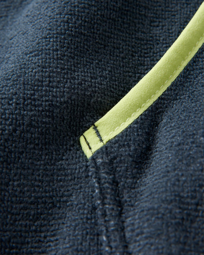 Tulum Recycled Towel Poncho - Grape / Charcoal - Flatlay