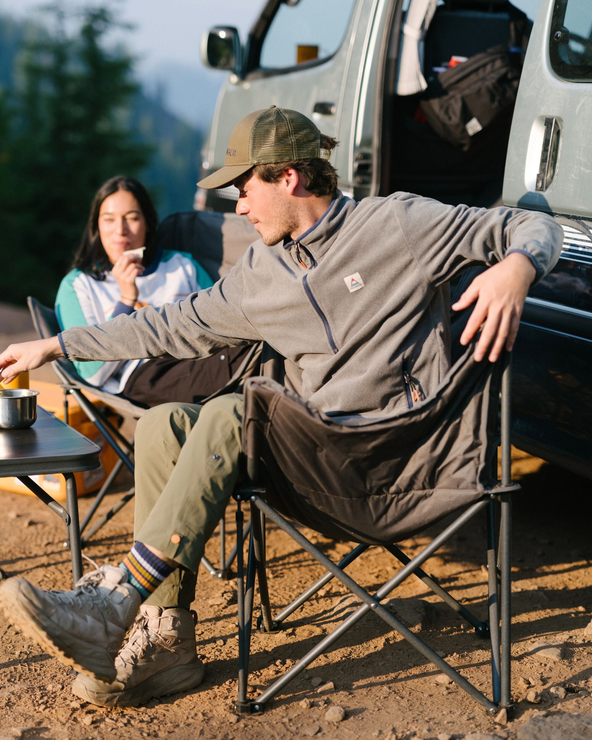 Switchback Micro Polartec® Fleece - Grey Marl 2 - Lifestyle