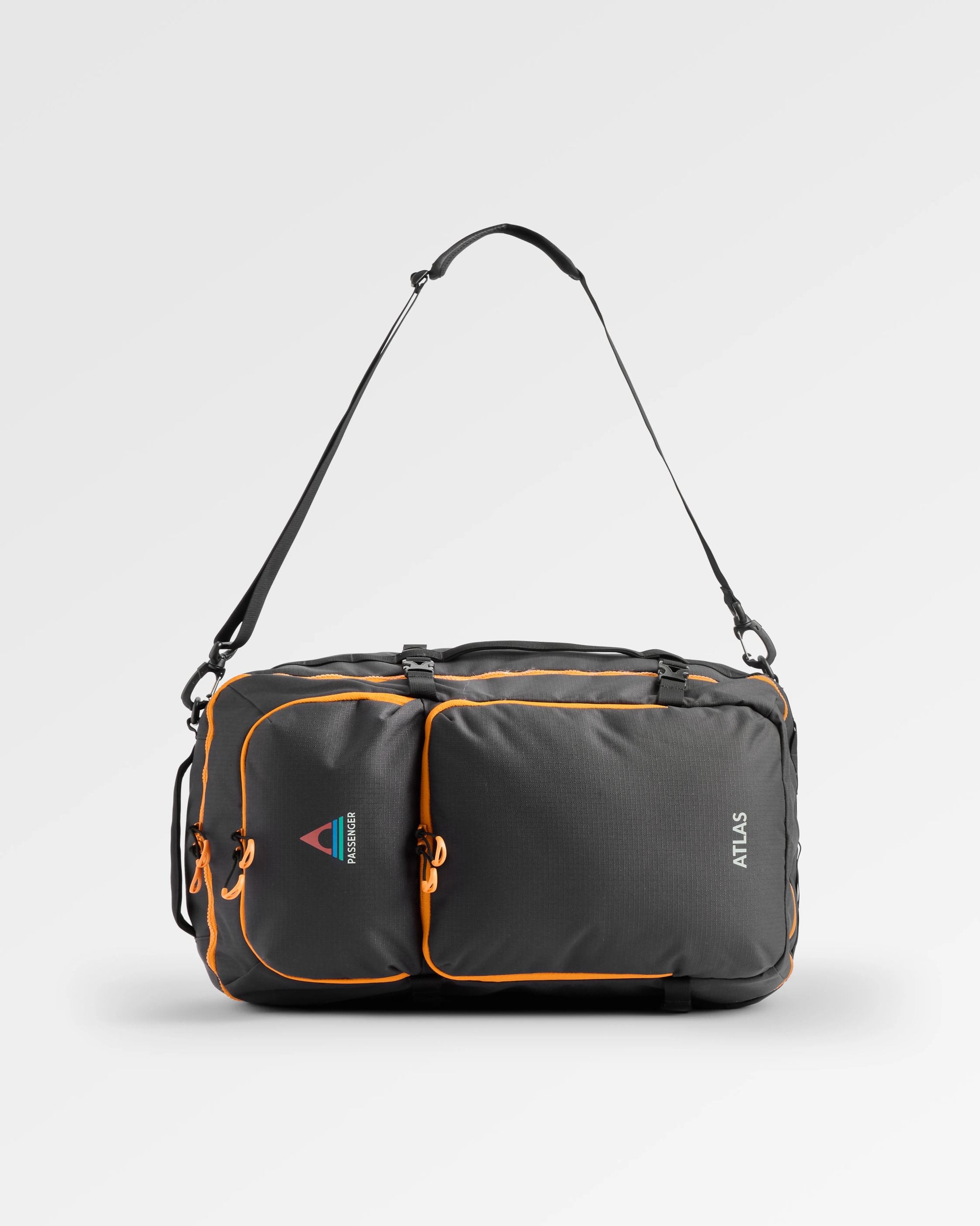 Atlas Recycled Backpack Duffel - Black - Flatlay