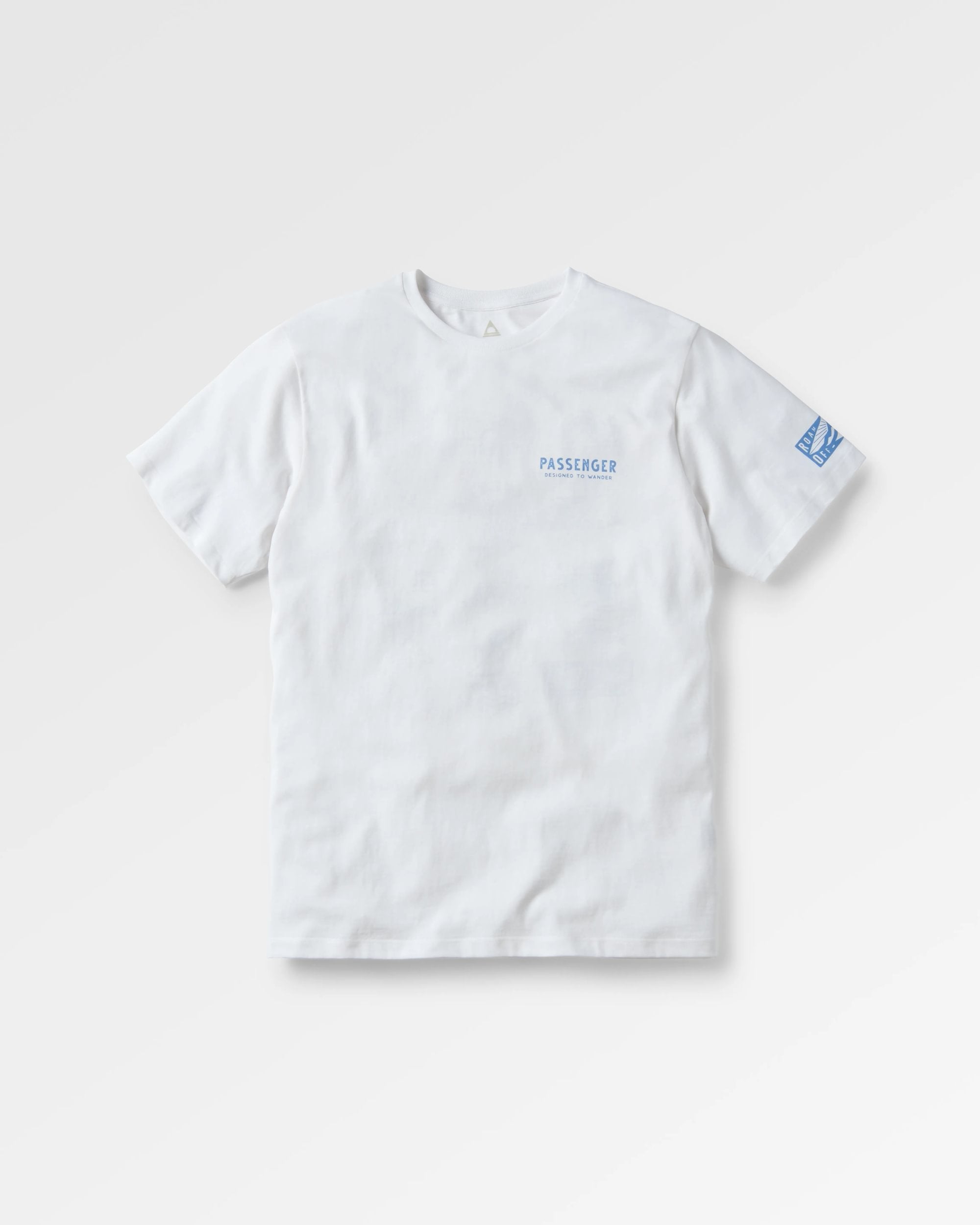 Icon Recycled Cotton T-Shirt - White - Flatlay