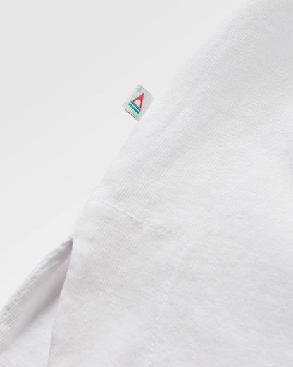 Live Wild Recycled Cotton LS T-Shirt - White - Flatlay