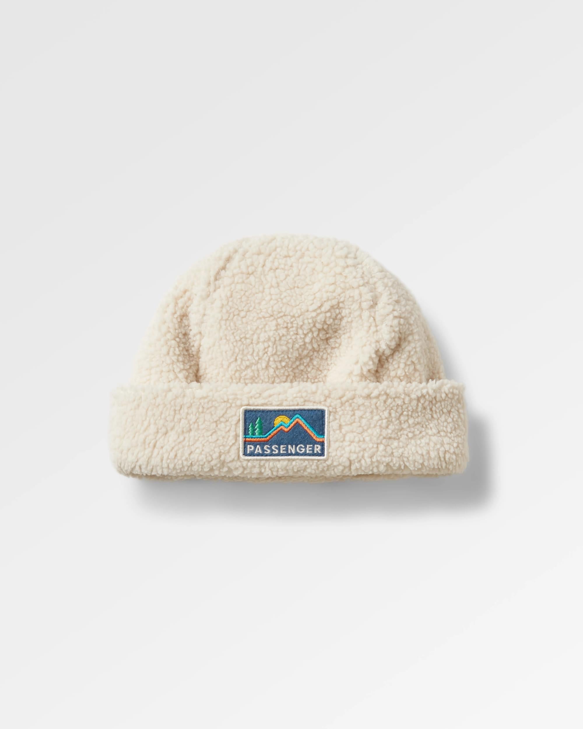 Peak Recycled Sherpa Beanie - Birch - Flatlay