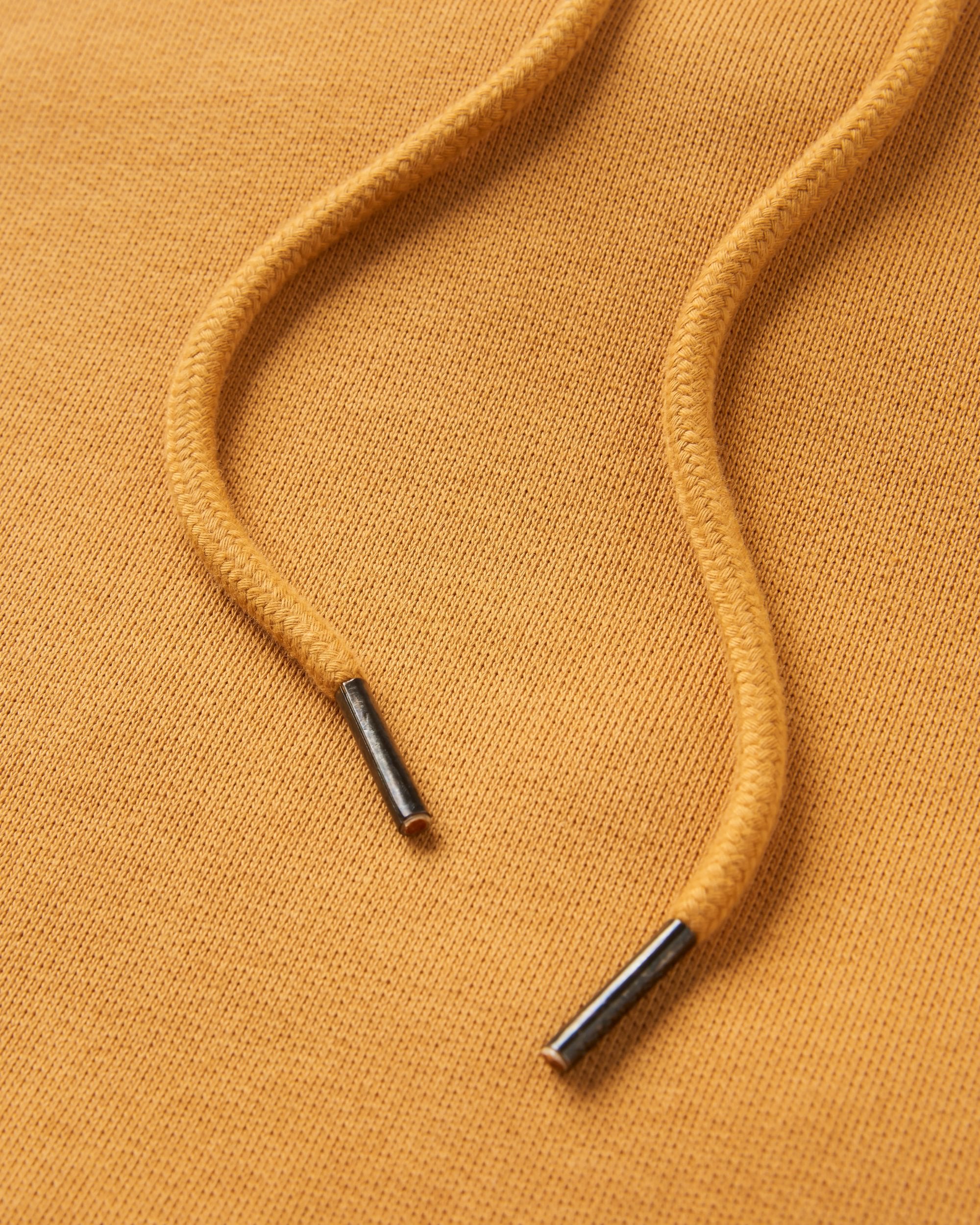 Dune Relaxed Fit Hoodie - Spruce Yellow - Flatlay