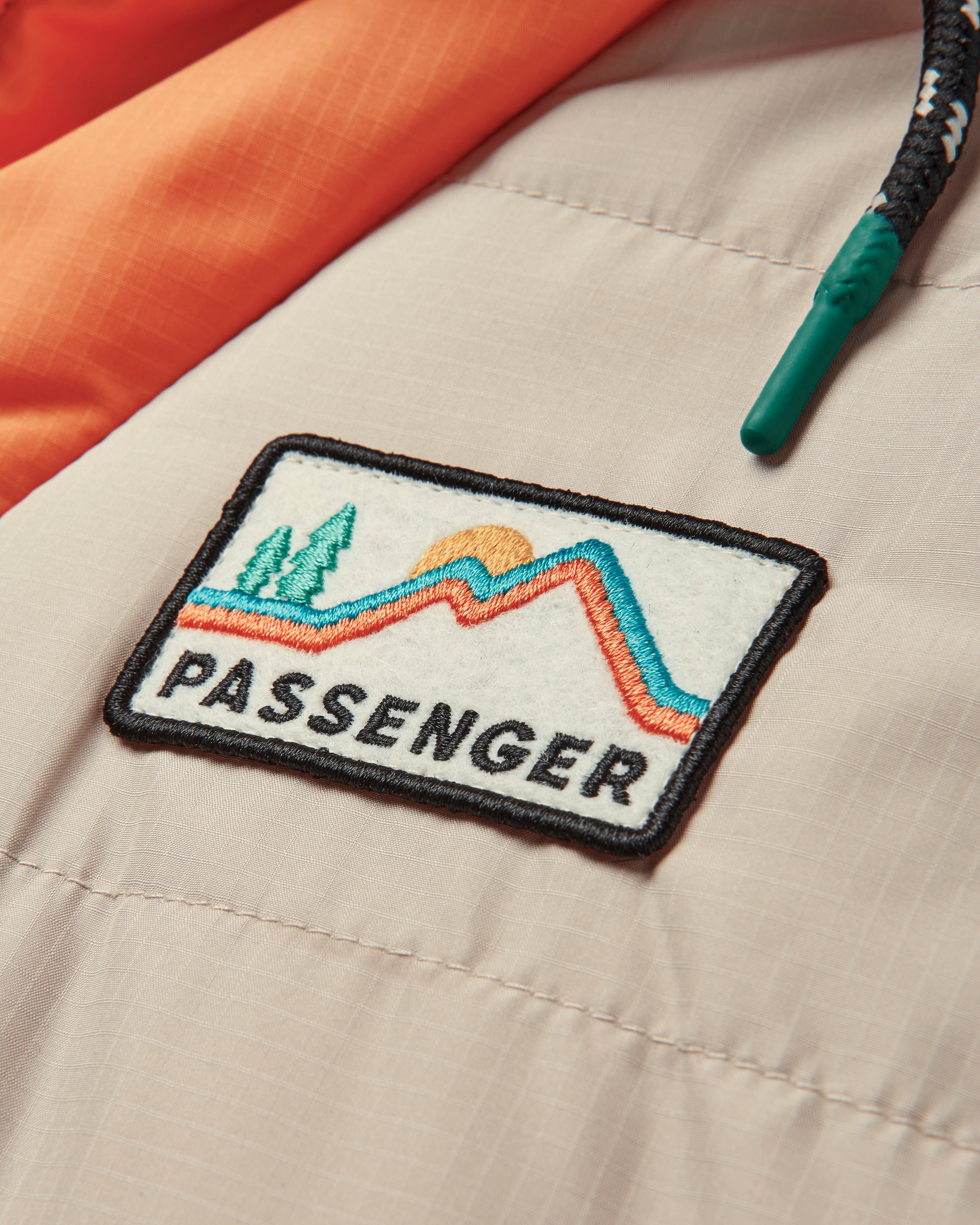 Ocean Recycled Insulated 1/2 Zip Jacket - Feather - Flatlay