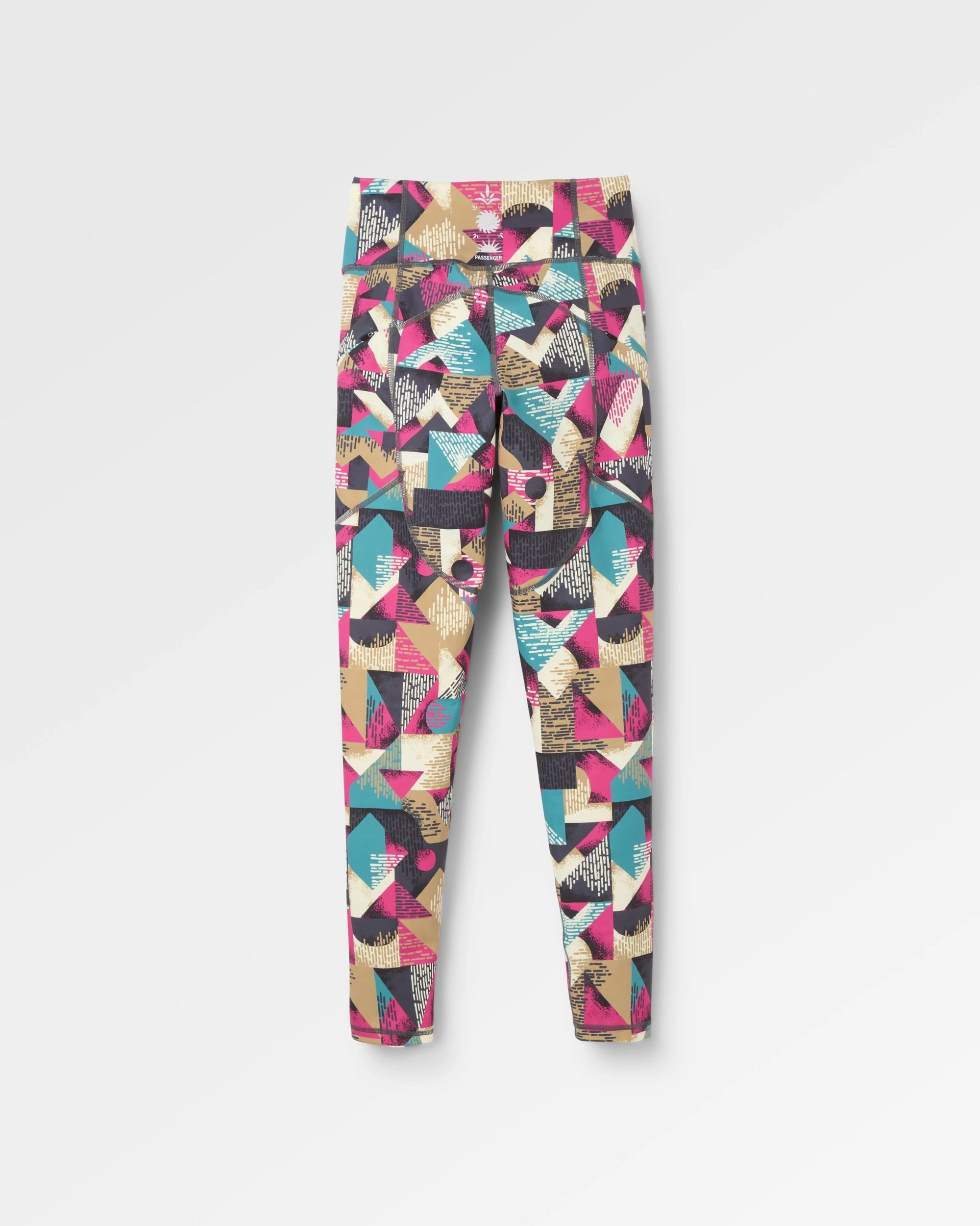 Solscape Active Legging - Mosaic Mountain Charcoal - Flatlay