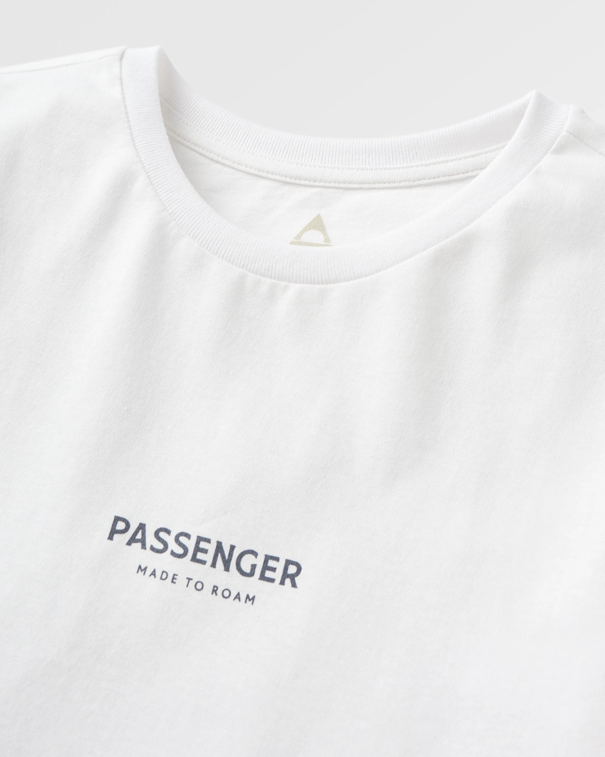 Maverick Recycled Cotton T-Shirt - White - Flatlay