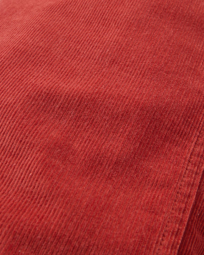 Someday Organic Corduroy Trouser - Red Ochre - Flatlay