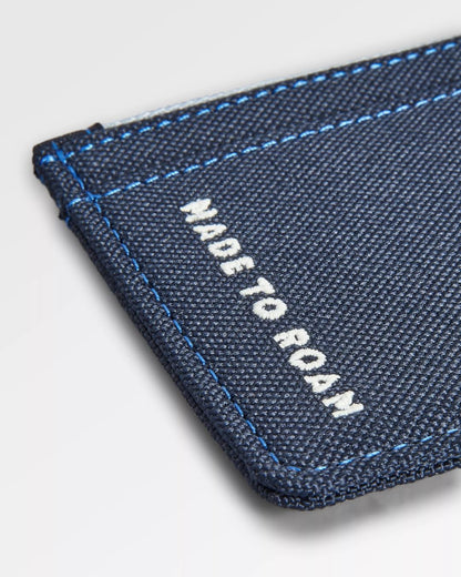 Recycled Card Holder - Dark Denim - Flatlay