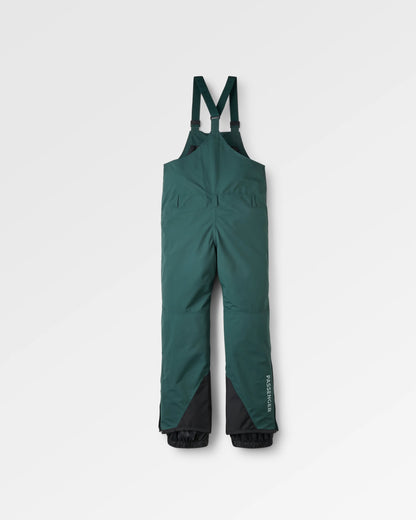 Snowscape Men's Recycled Bibpant - Dark Fern  - Flatlay