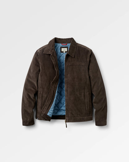 Taylor Organic Cord Jacket - Espresso - Flatlay
