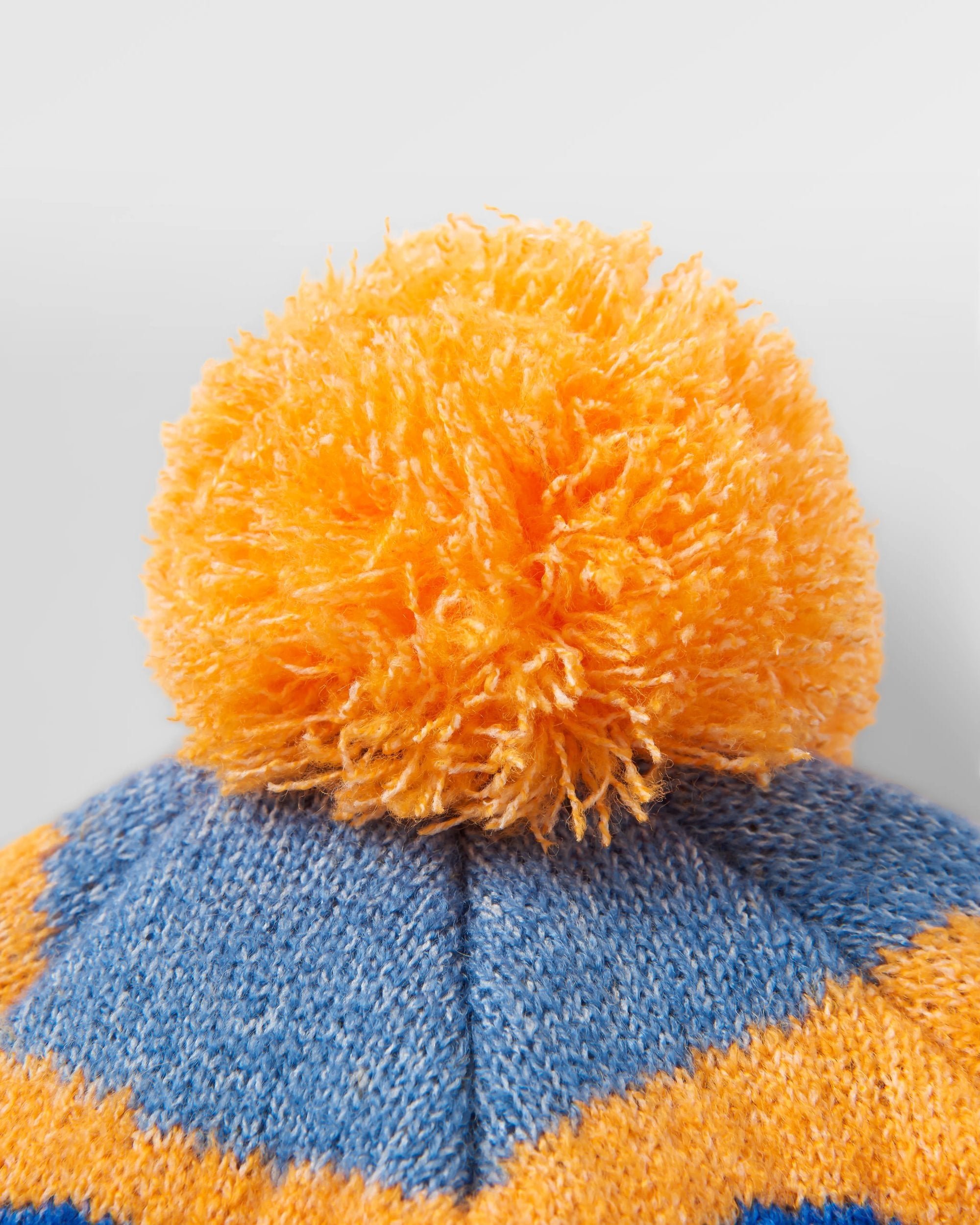 Scenic Recycled Bobble Hat - Scenic Orange - Flatlay