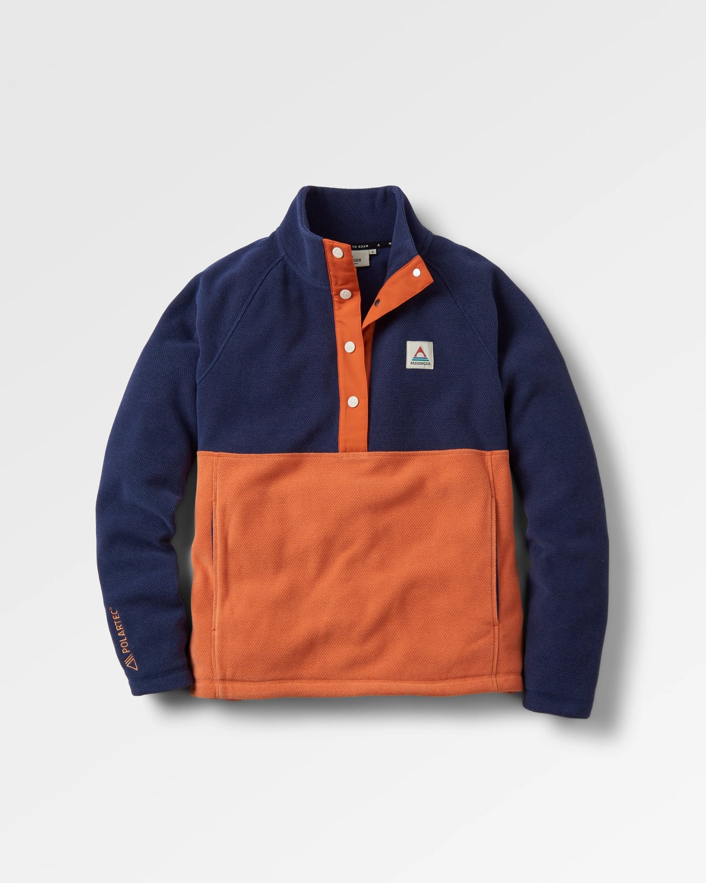 Snowdrop Recycled Polartec® Fleece - Rich Navy - Flatlay