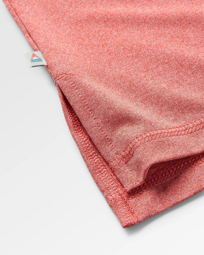 Classic Active Recycled T-Shirt - Mineral Red Marl - Flatlay