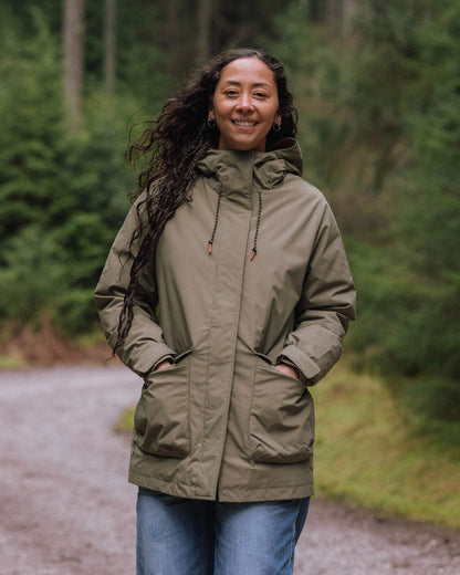 Alaska Recycled Insulated Parka - Dusty Olive - Lifestyle