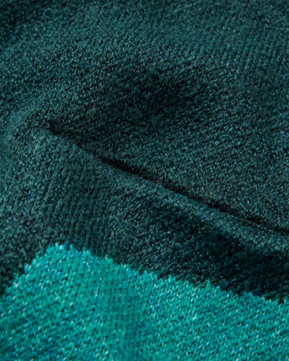 Scenic Recycled Long Knitted Cardigan - Scenic Rich Navy - Flatlay