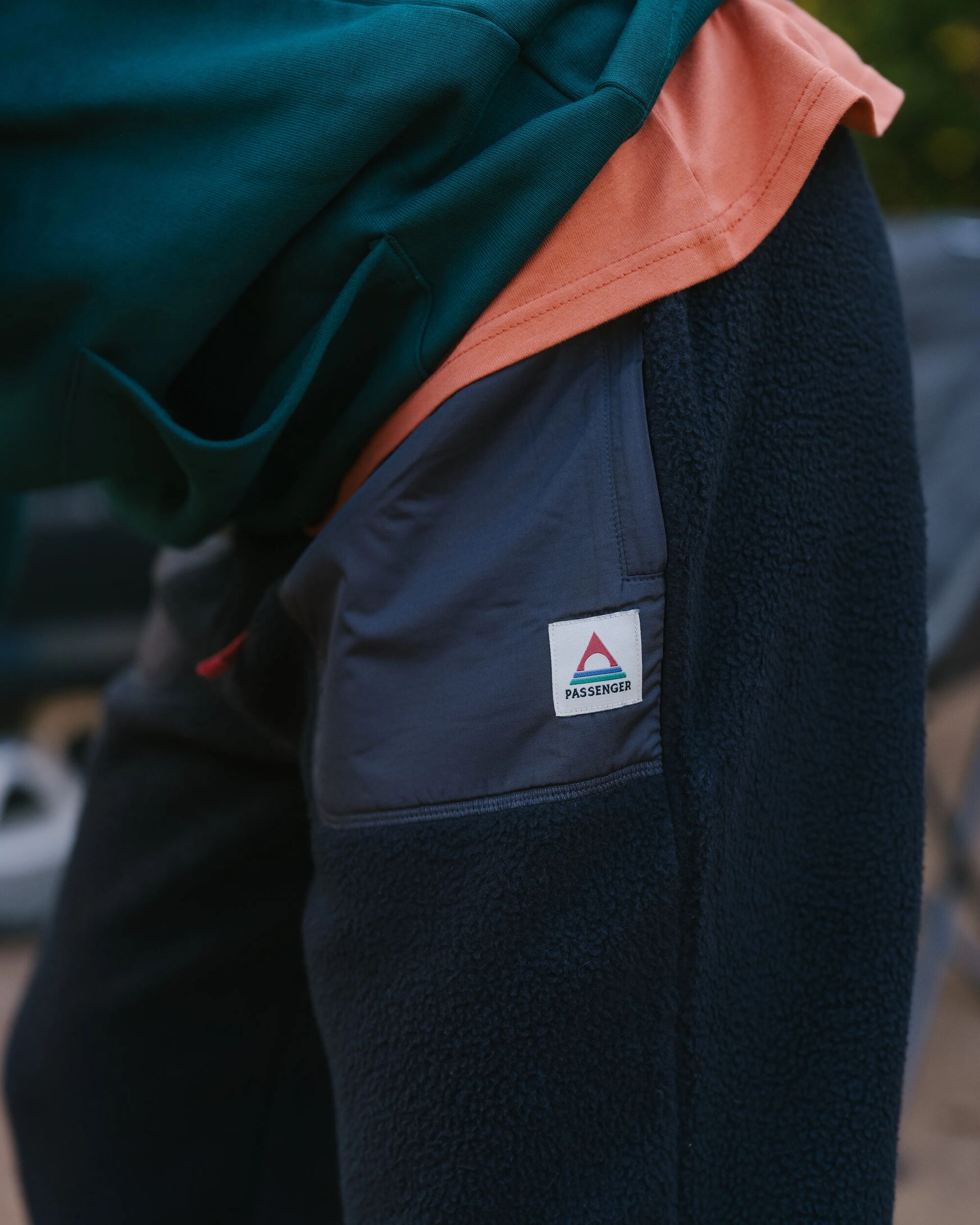 Offgrid Recycled Sherpa Fleece Jogger - Black - Lifestyle