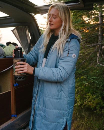 Flora Recycled Sherpa Lined Parka - Arctic - Lifestyle