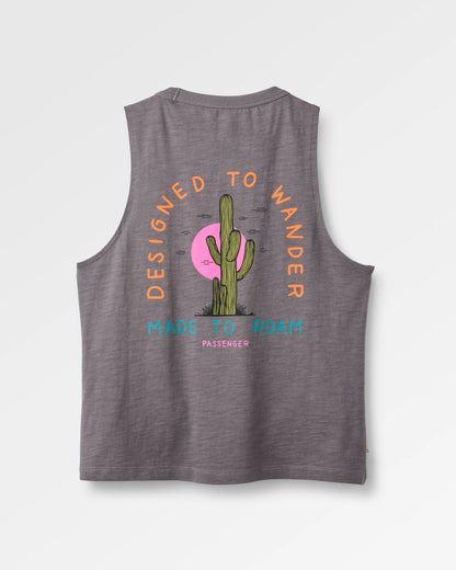 Women's Explore Vest - Charcoal - Flatlay