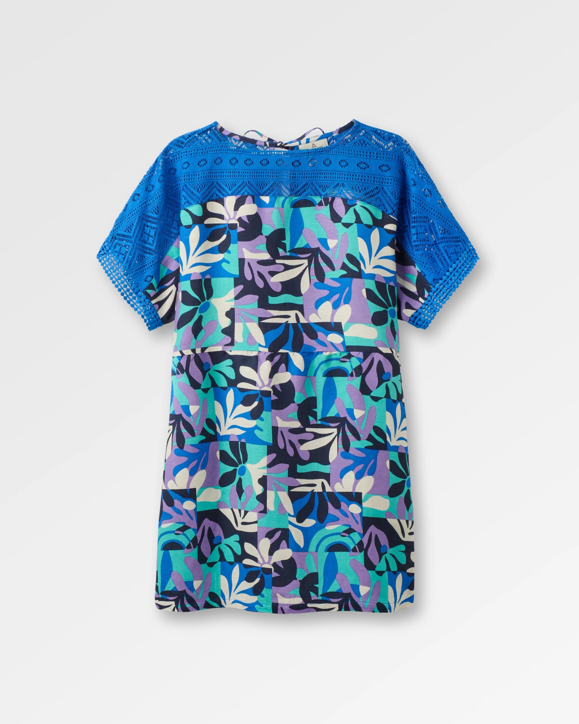 Sono Linen Beach Dress - Mountain Foliage Purple - Flatlay