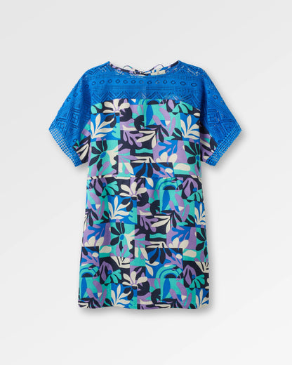 Sono Linen Beach Dress - Mountain Foliage Purple - Flatlay