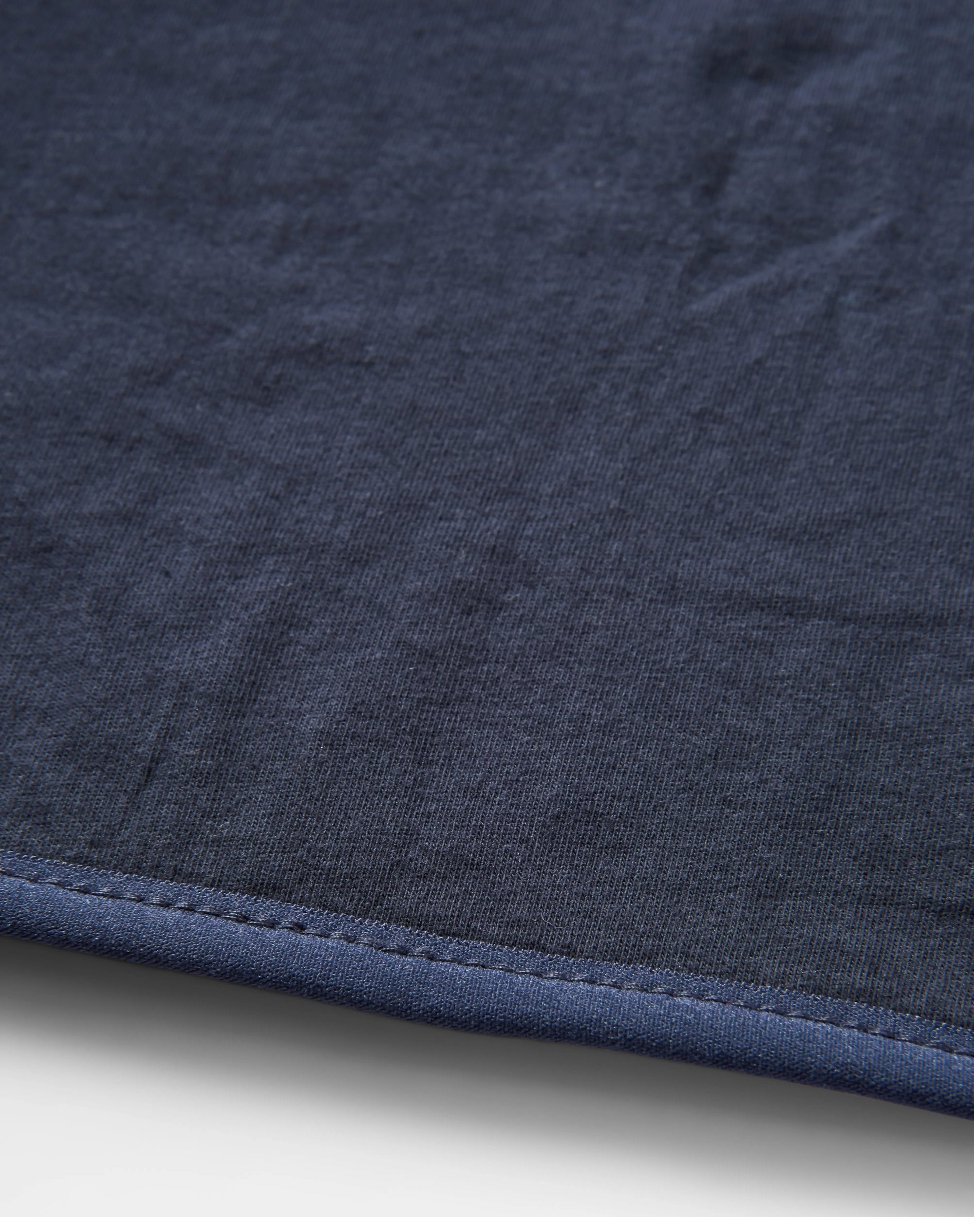 Clover Recycled Cotton-Lined Sherpa Fleece - Deep Blue Camo Pattern - Flatlay