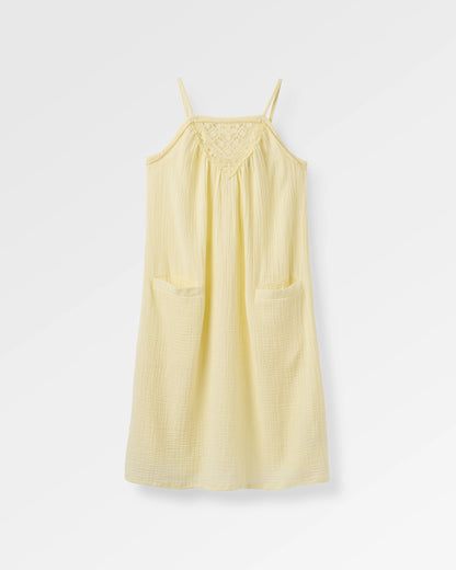 Junipe Dress - Pale Yellow - Flatlay