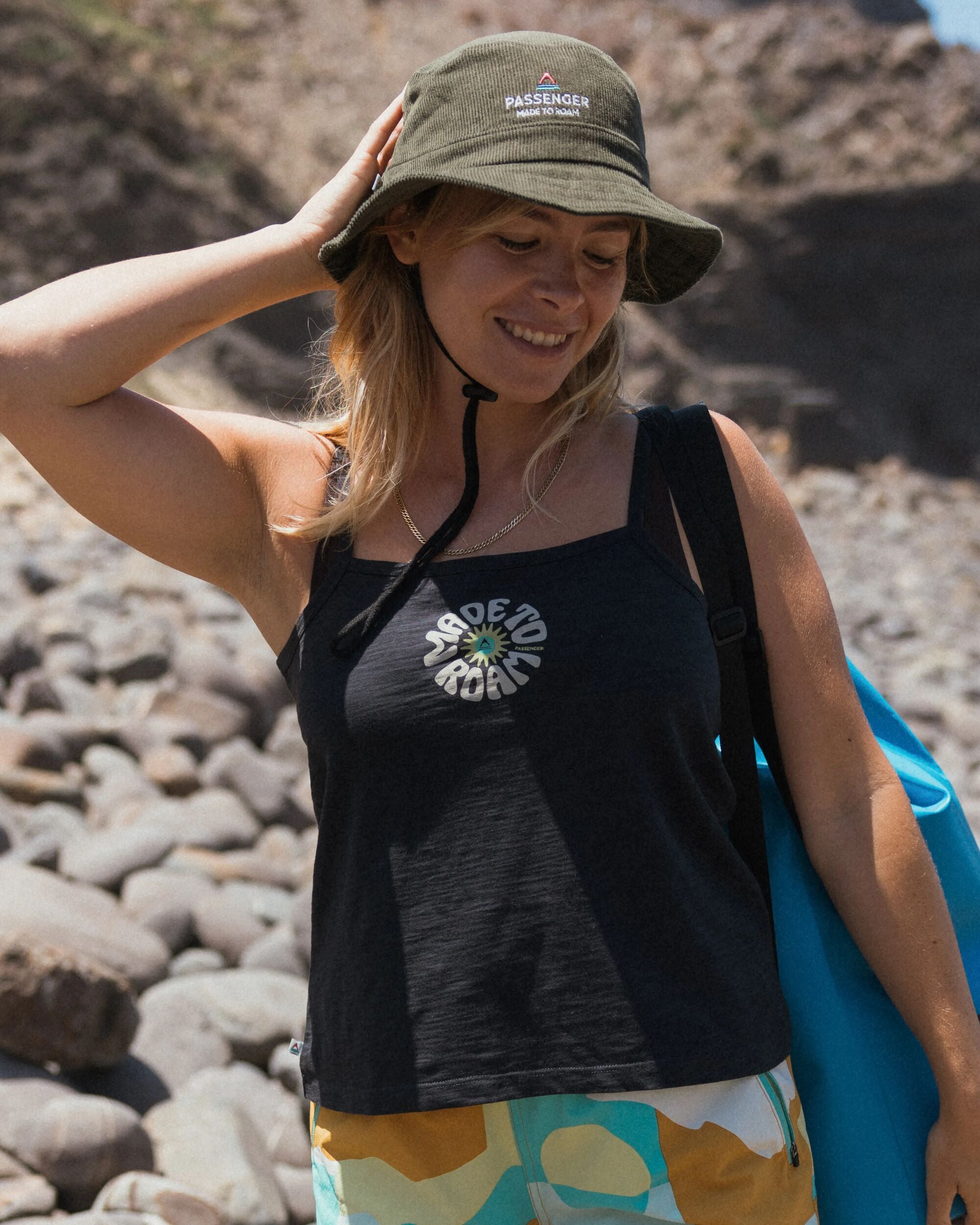 Easy Days Strappy Vest - Black - Lifestyle