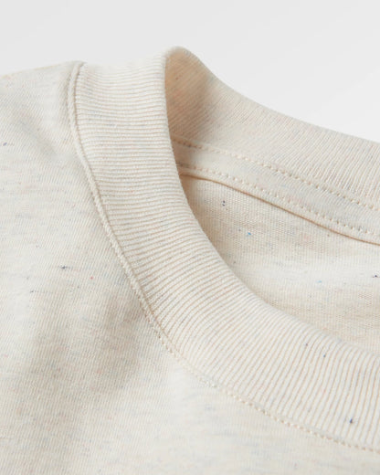 Sierra Recycled Relaxed Fit T-Shirt - Milky Marl - Flatlay