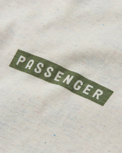 Sierra Recycled Relaxed Fit T-Shirt - Milky Marl - Flatlay